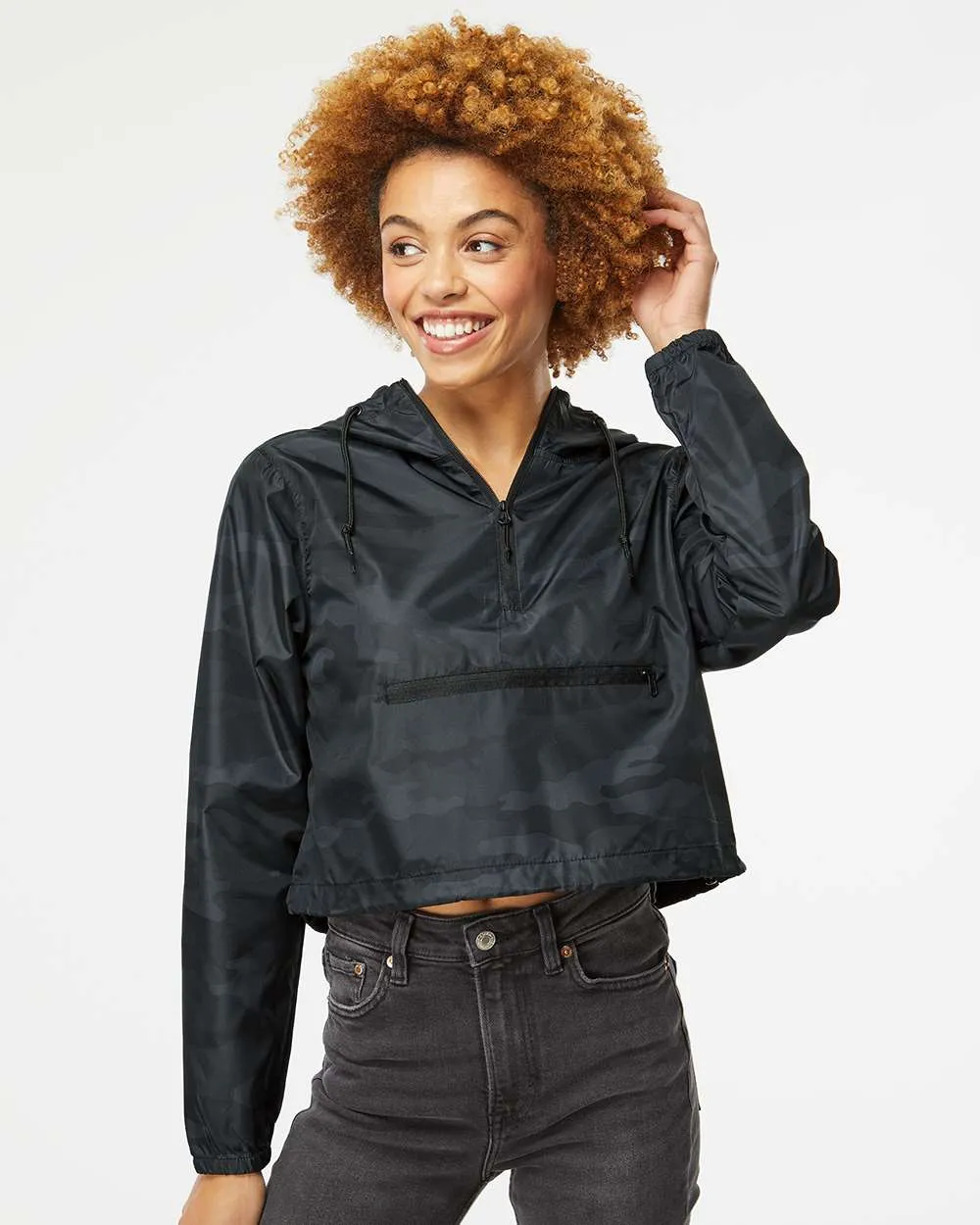 Kent State Crop Windbreaker