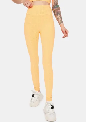 Mango When I'm With You Active Textured Leggings