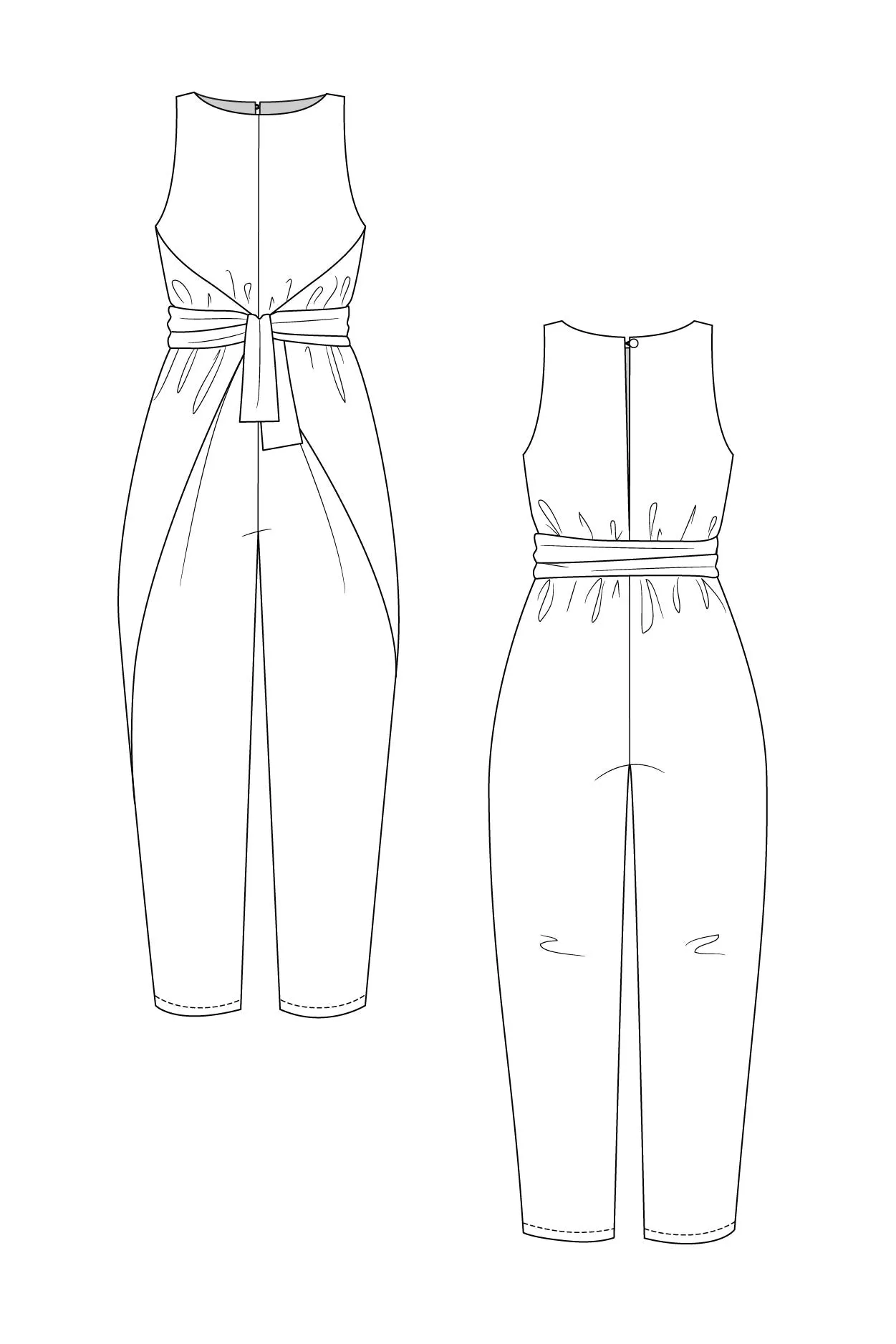 Named Clothing, Kielo Wrap Dress & Jumpsuit, Digital PDF Pattern