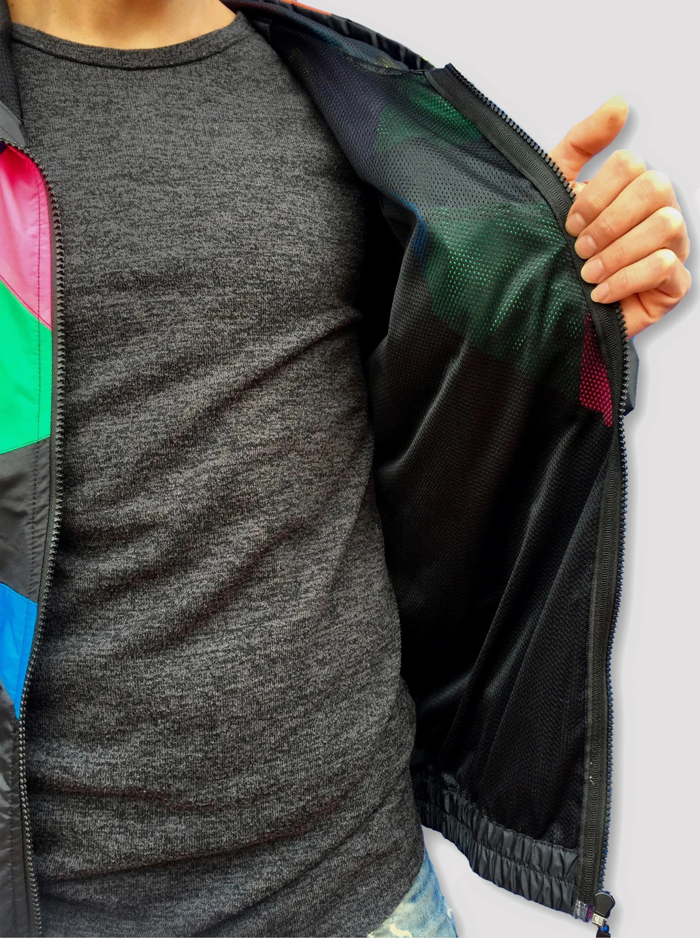 Patchwork Windcheater Jacket