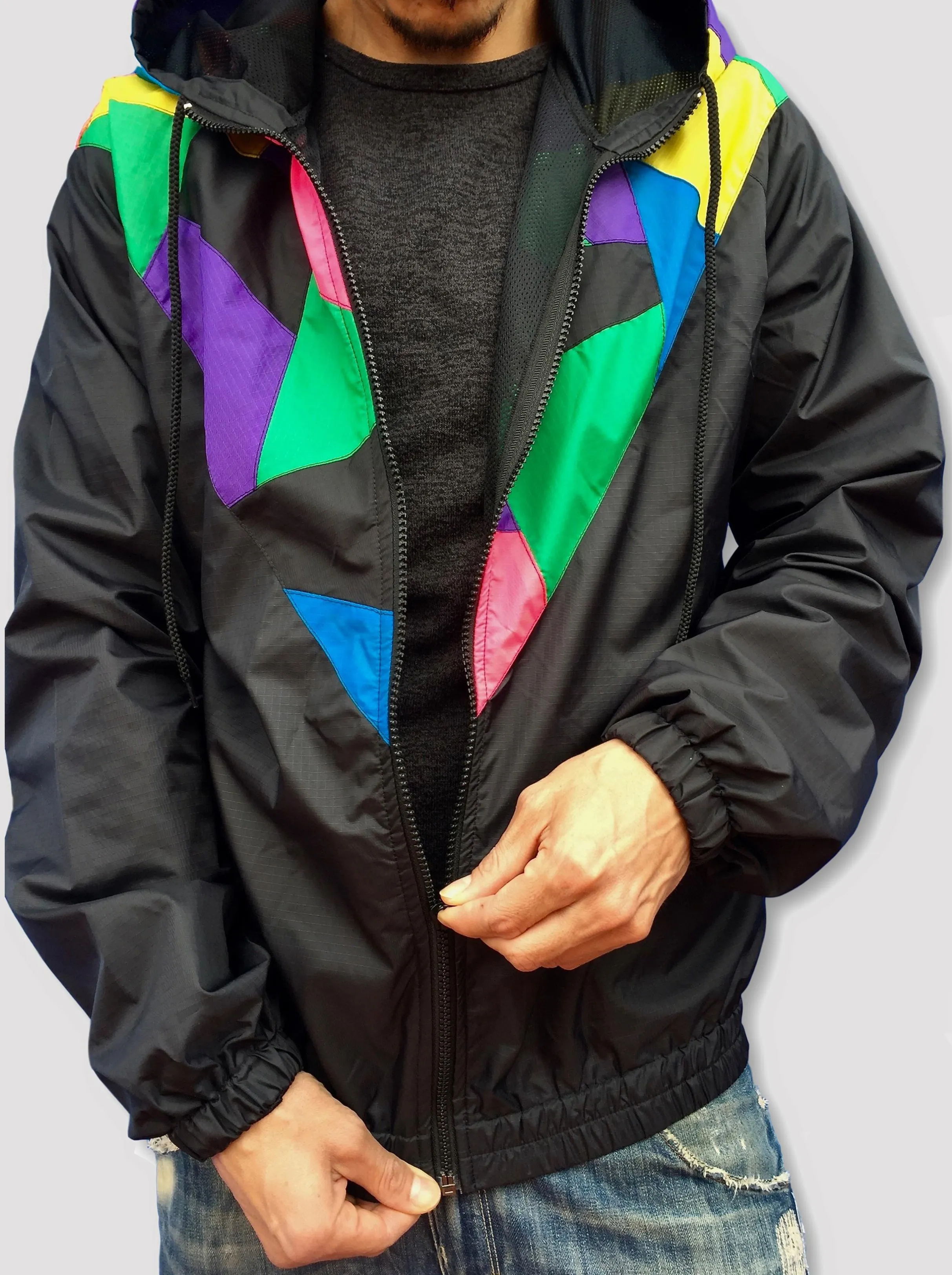 Patchwork Windcheater Jacket