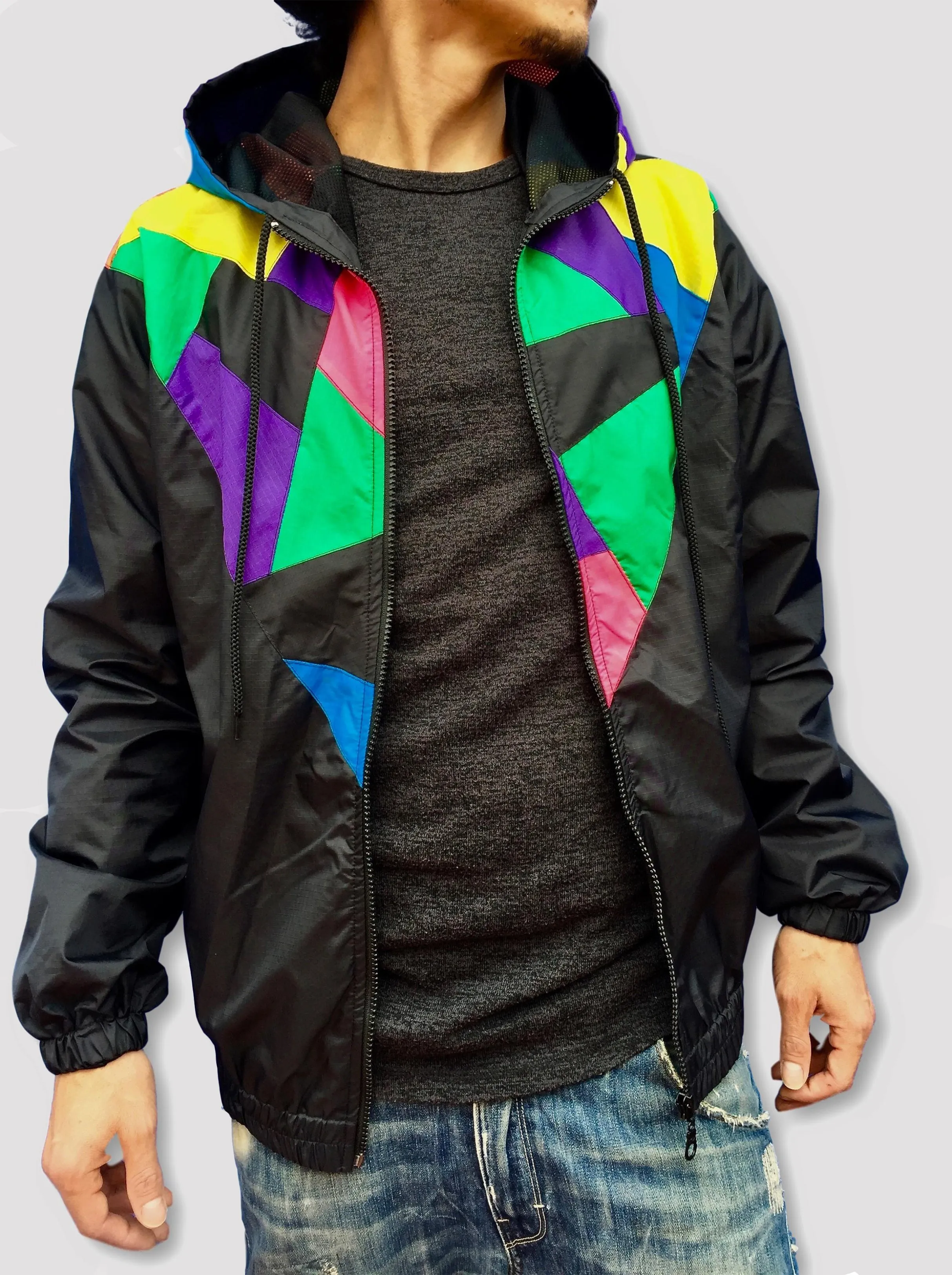 Patchwork Windcheater Jacket