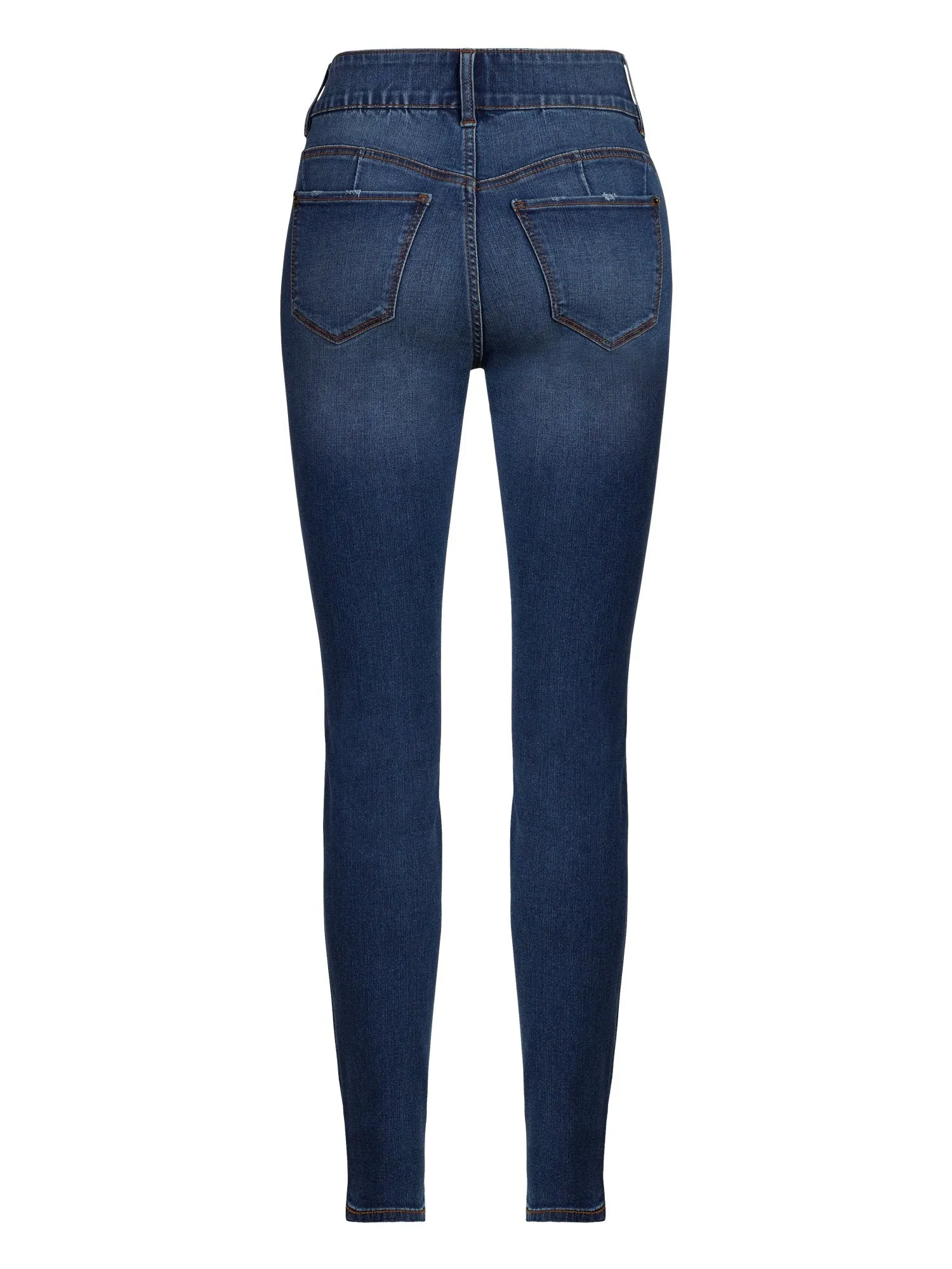 Petite Mya Curvy High-Waisted Sculpting No Gap Super-Skinny Jeans