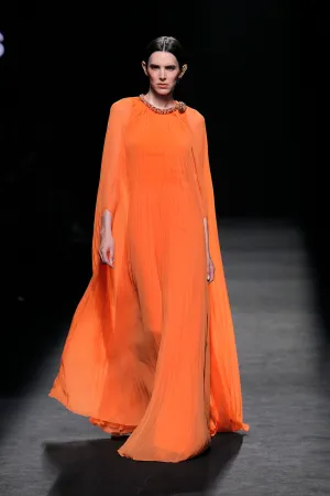 Pleated Cloak A-line Dress