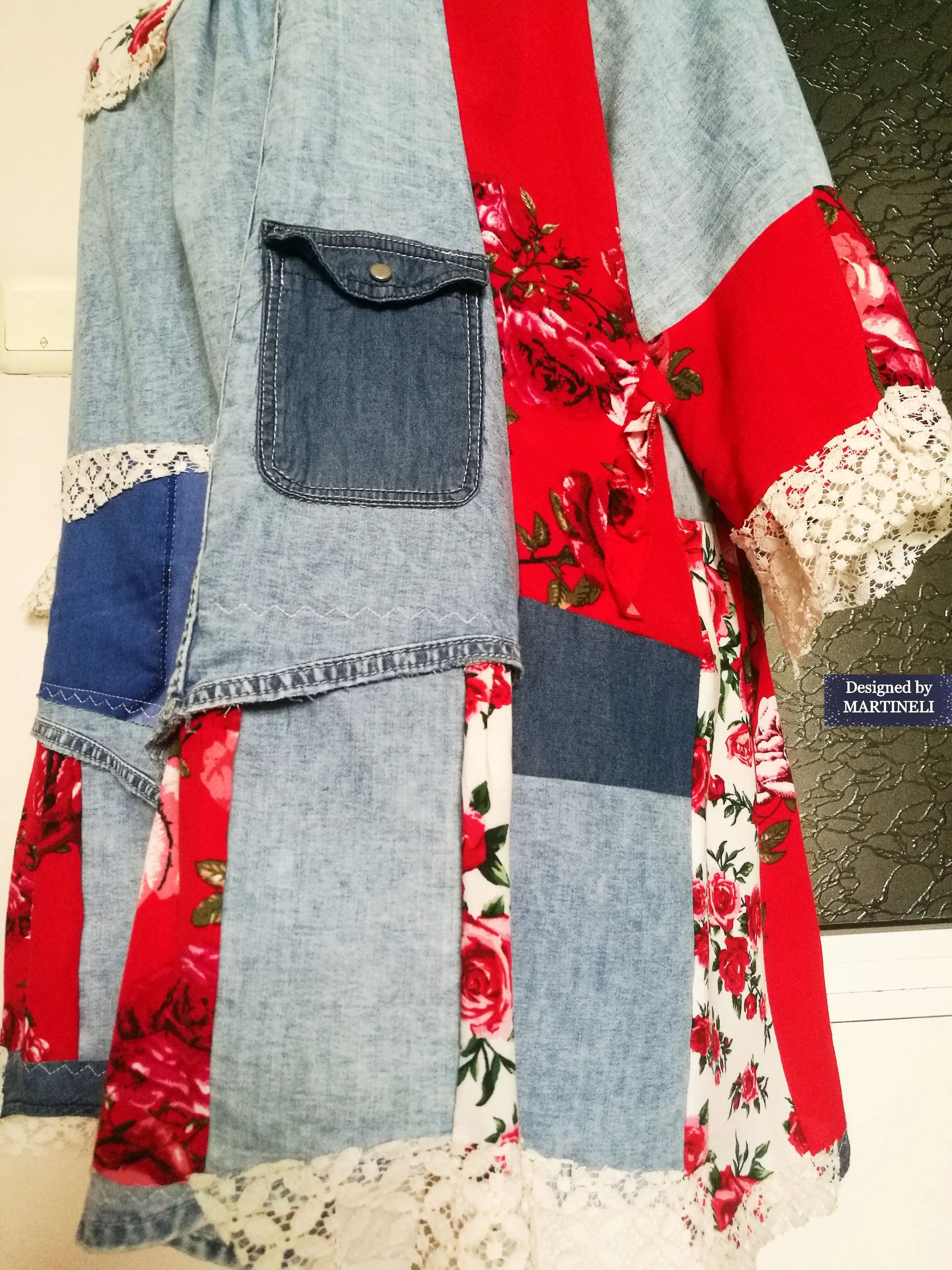 Plus Size Denim Dress 5XL Maxi Floral Shirt Dress