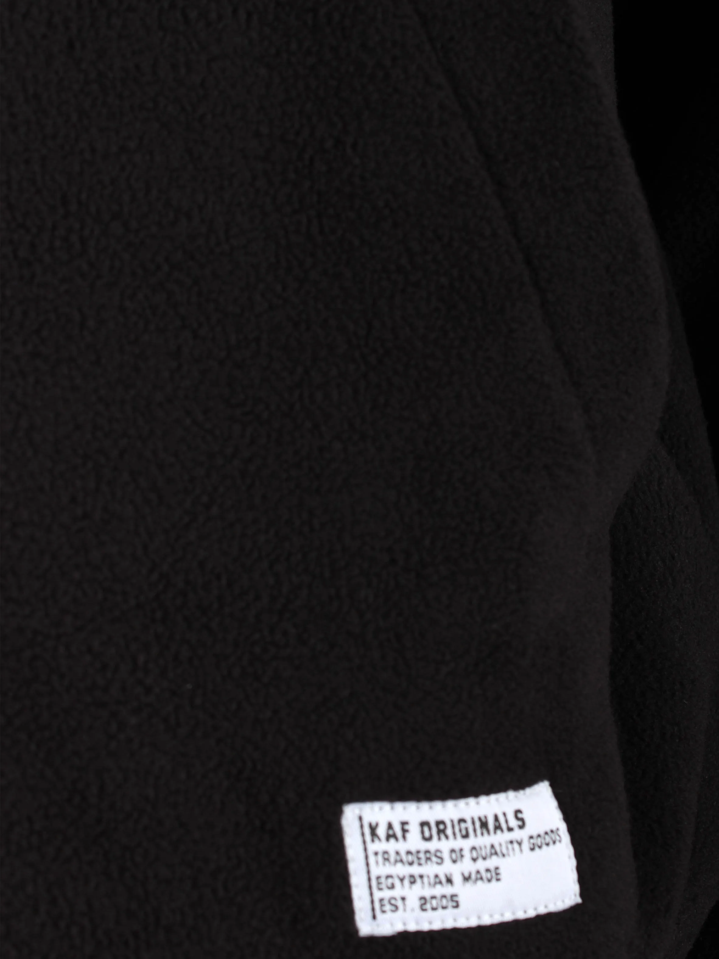 Polar Fleece Hoodie Oversized - Men - Black
