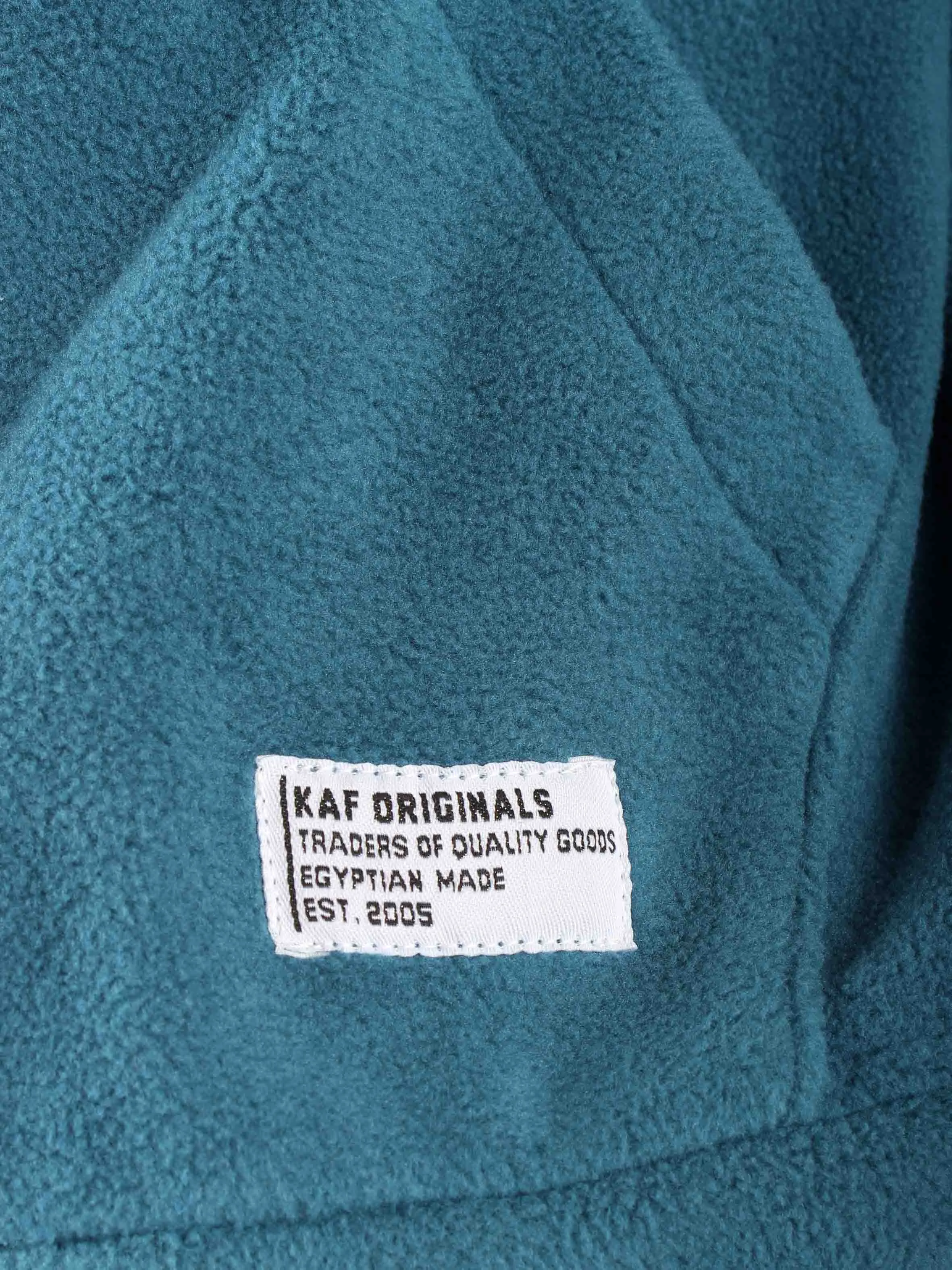 Polar Fleece Hoodie Oversized - Men - Teal