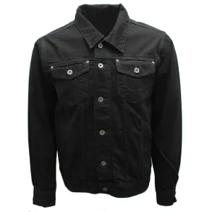 Premium Black Denim Trucker Jacket