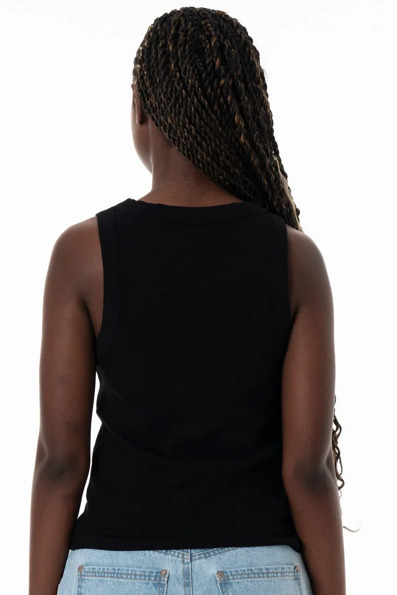 Ribbed Tank Top _ 153836 _ Black