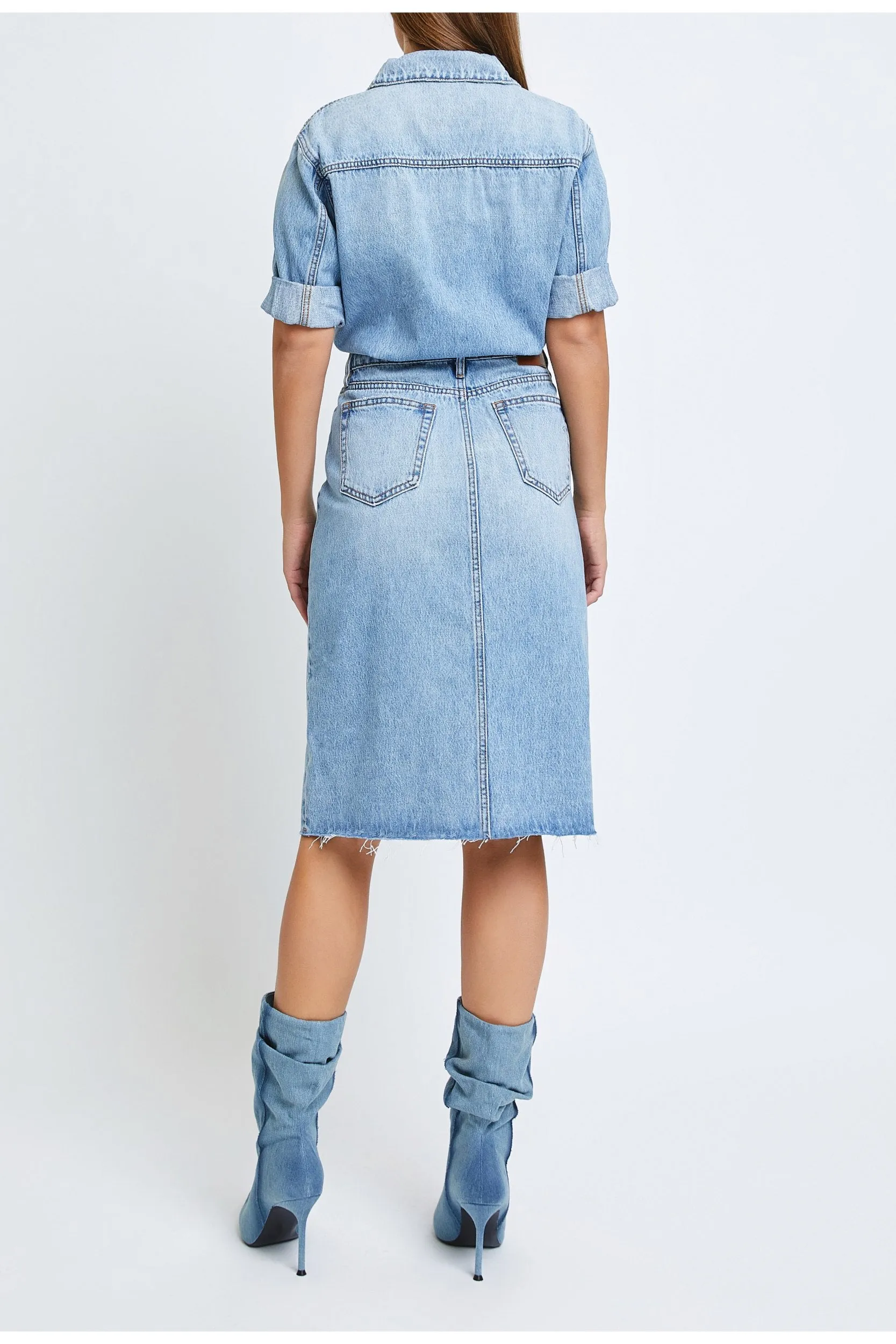 [Roxy] Denim Shirt Dress