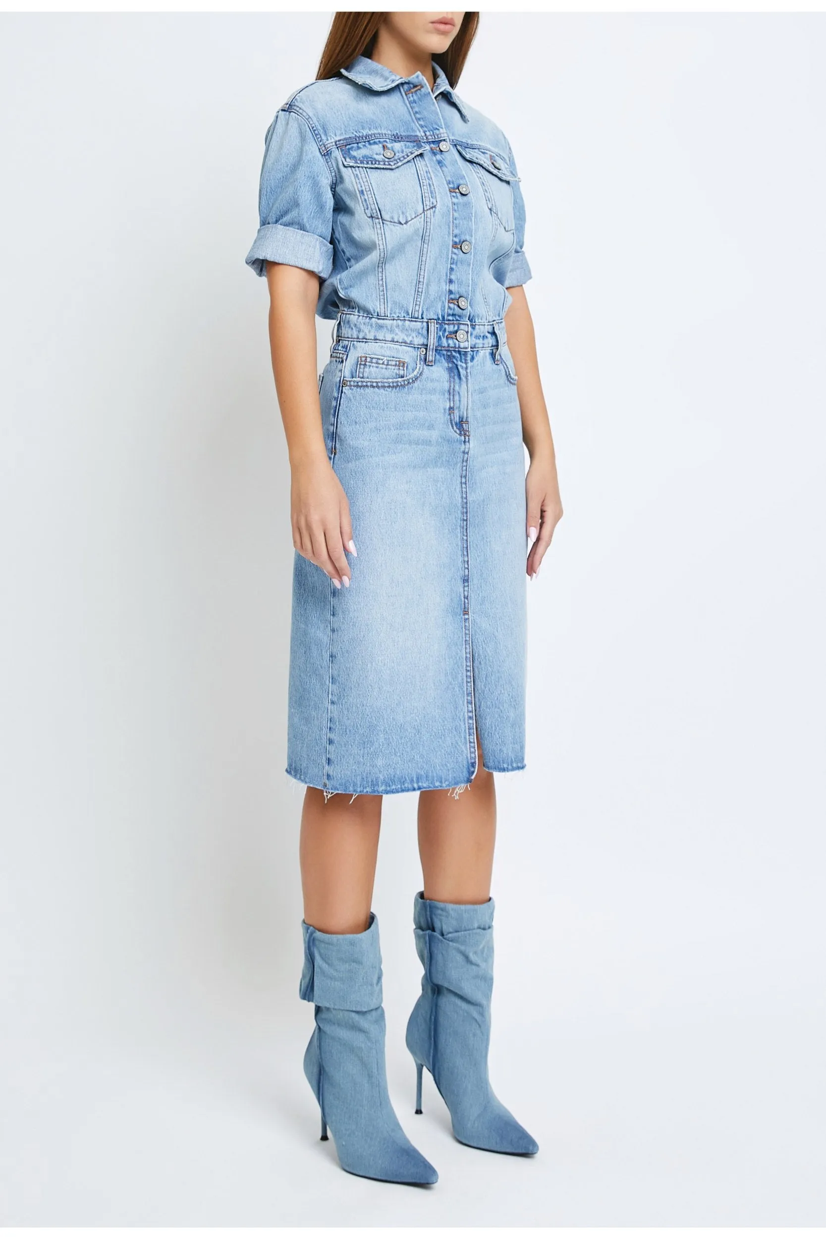 [Roxy] Denim Shirt Dress