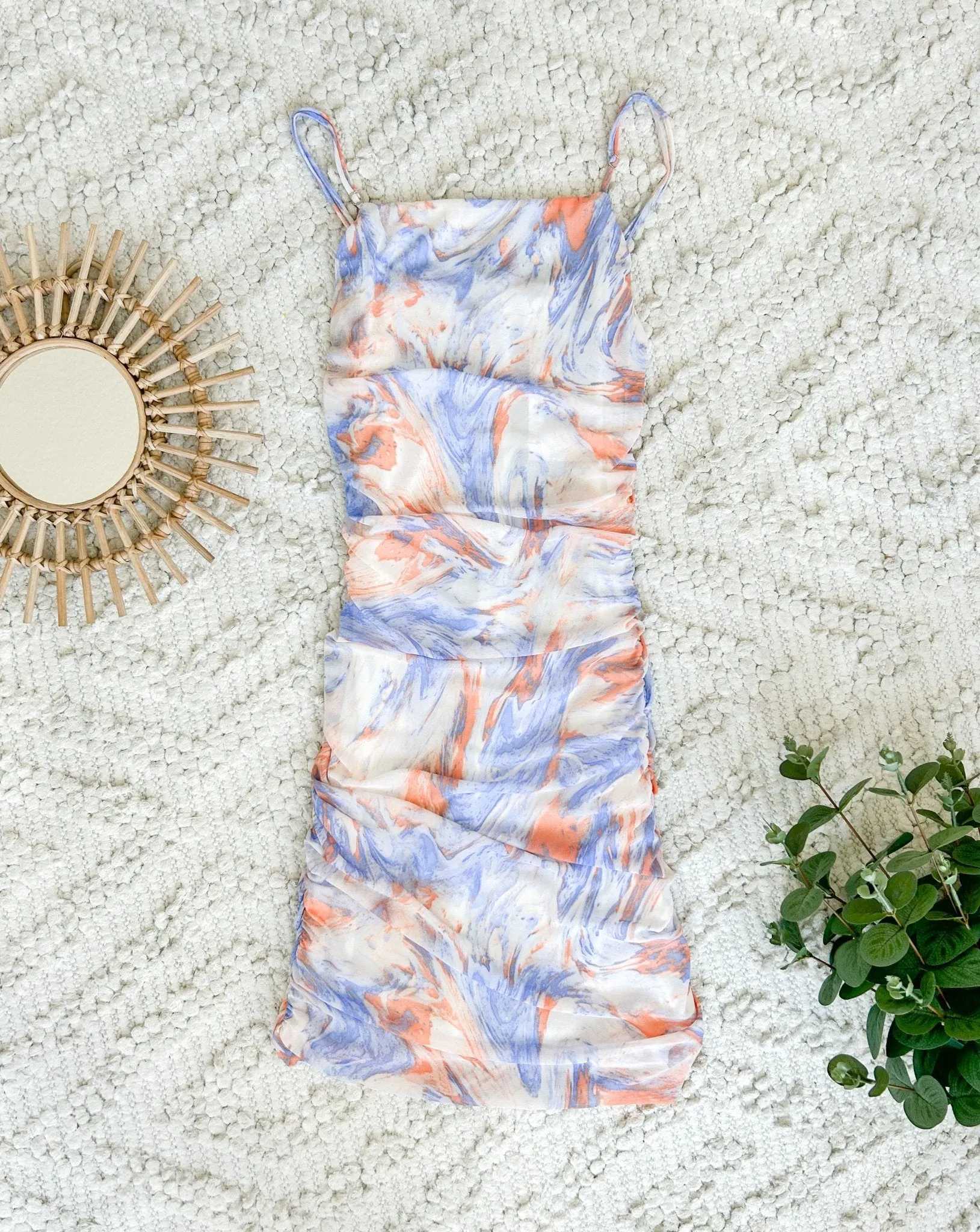 Ruched Bodycon Mini Dress