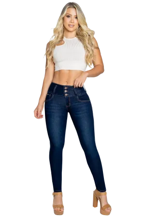 Sahara Jeans 62313 - High Rise Skinny Push-Up Distressed Jeans