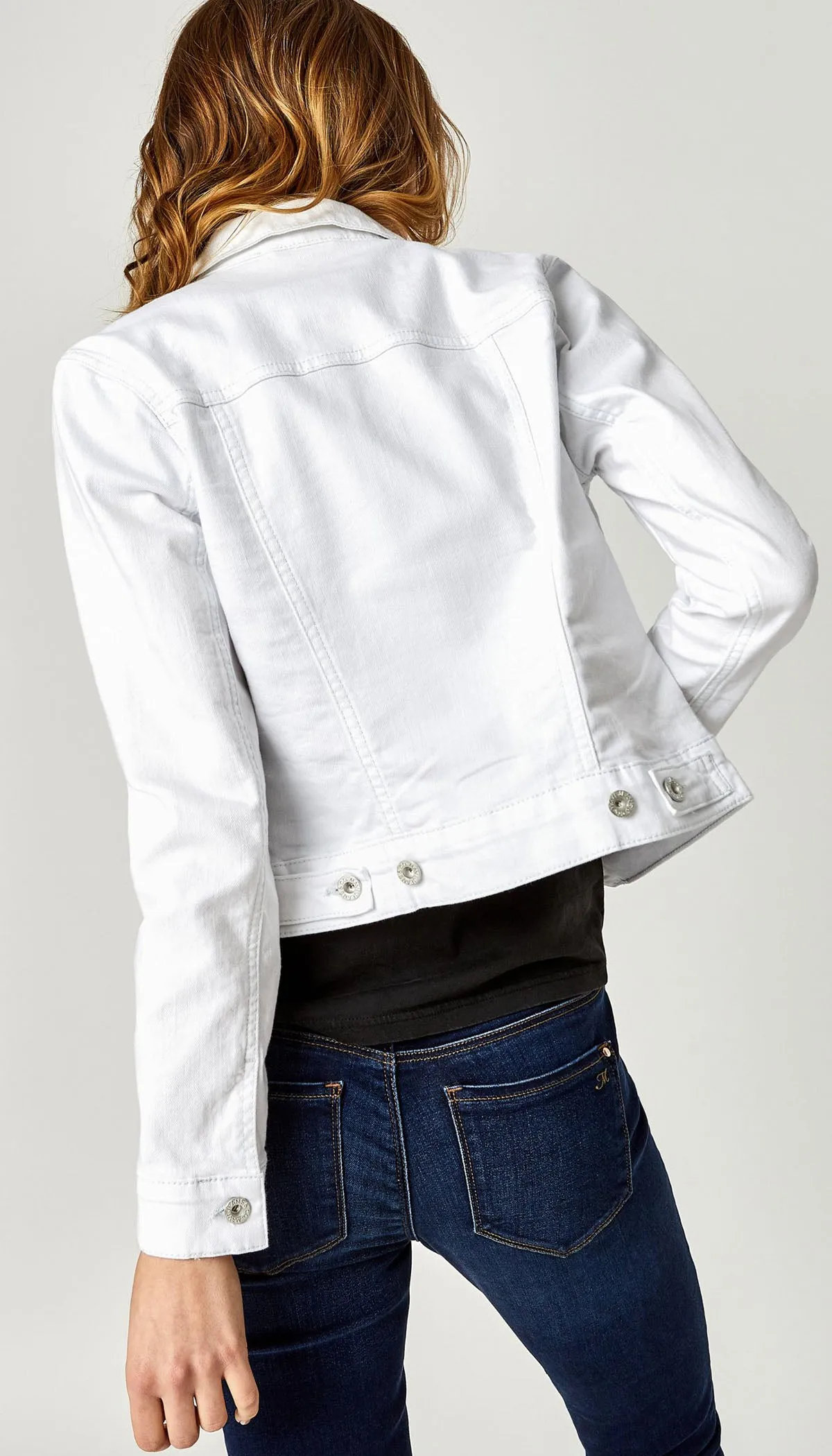 Samantha Denim Jacket - White