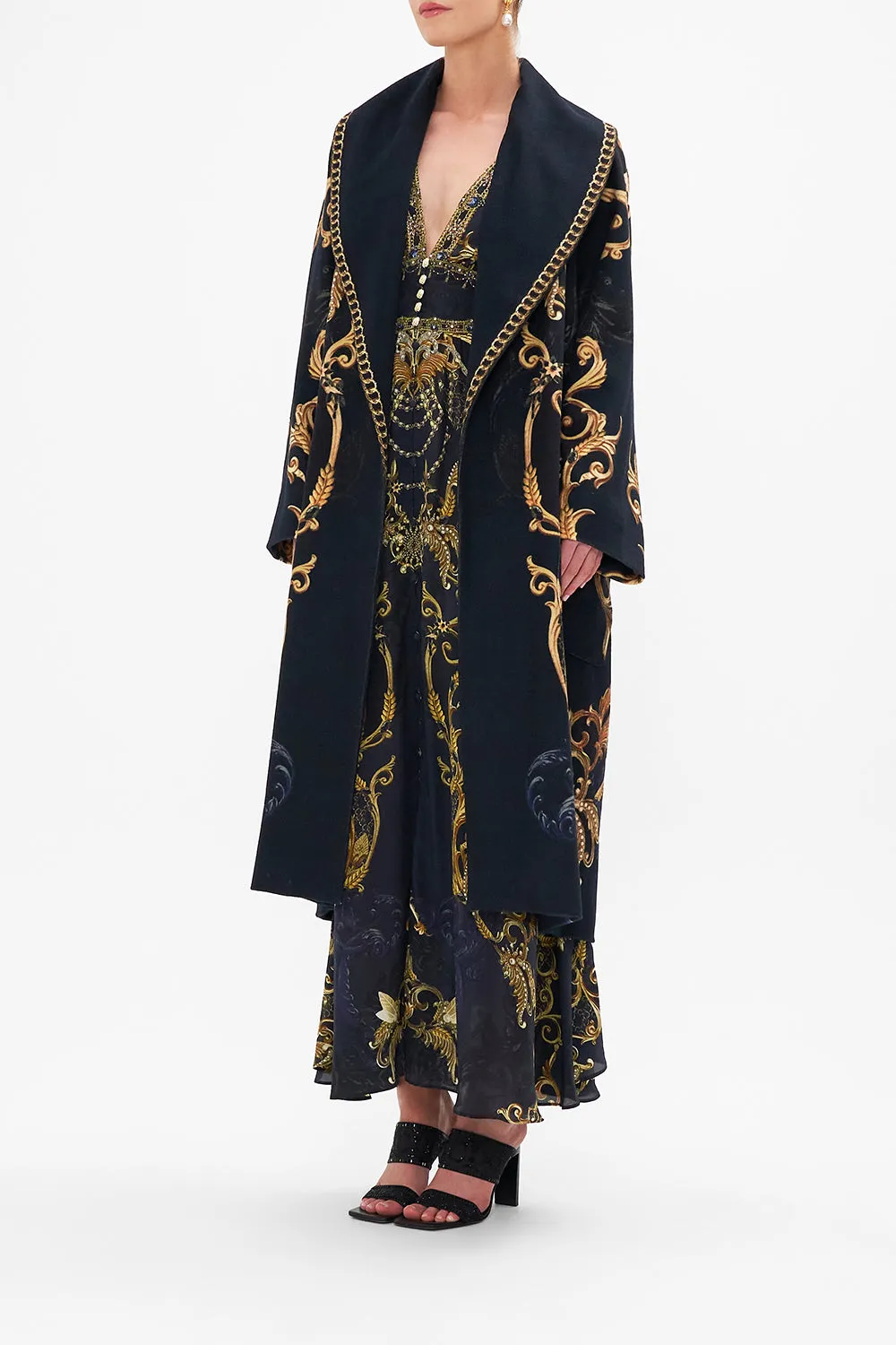 SHAWL COLLAR COAT MOONLIGHT MELODIES