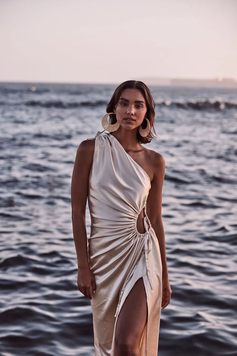 Sonya Nour Ocean Pearl Maxi Dress - Pearl