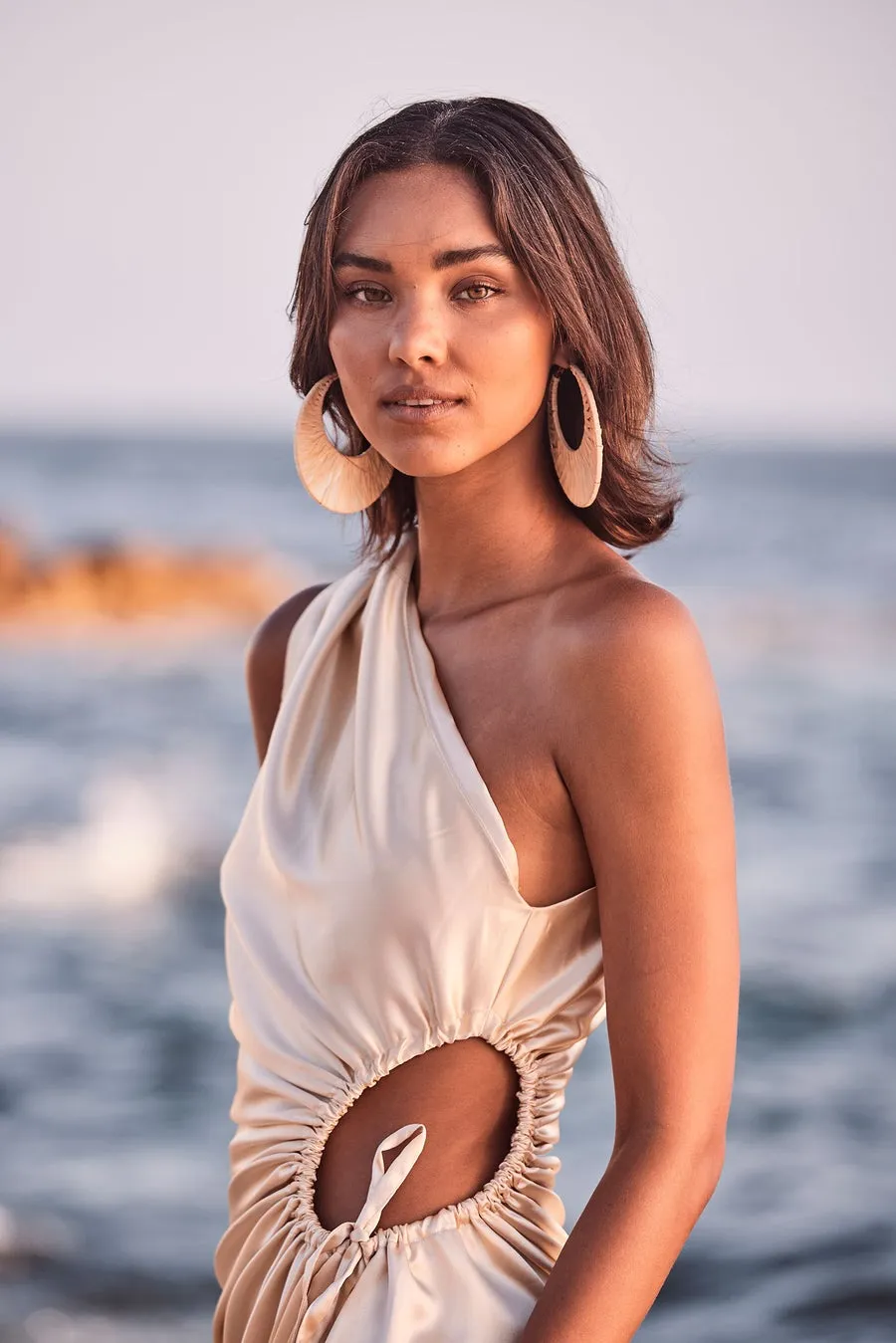 Sonya Nour Ocean Pearl Maxi Dress - Pearl