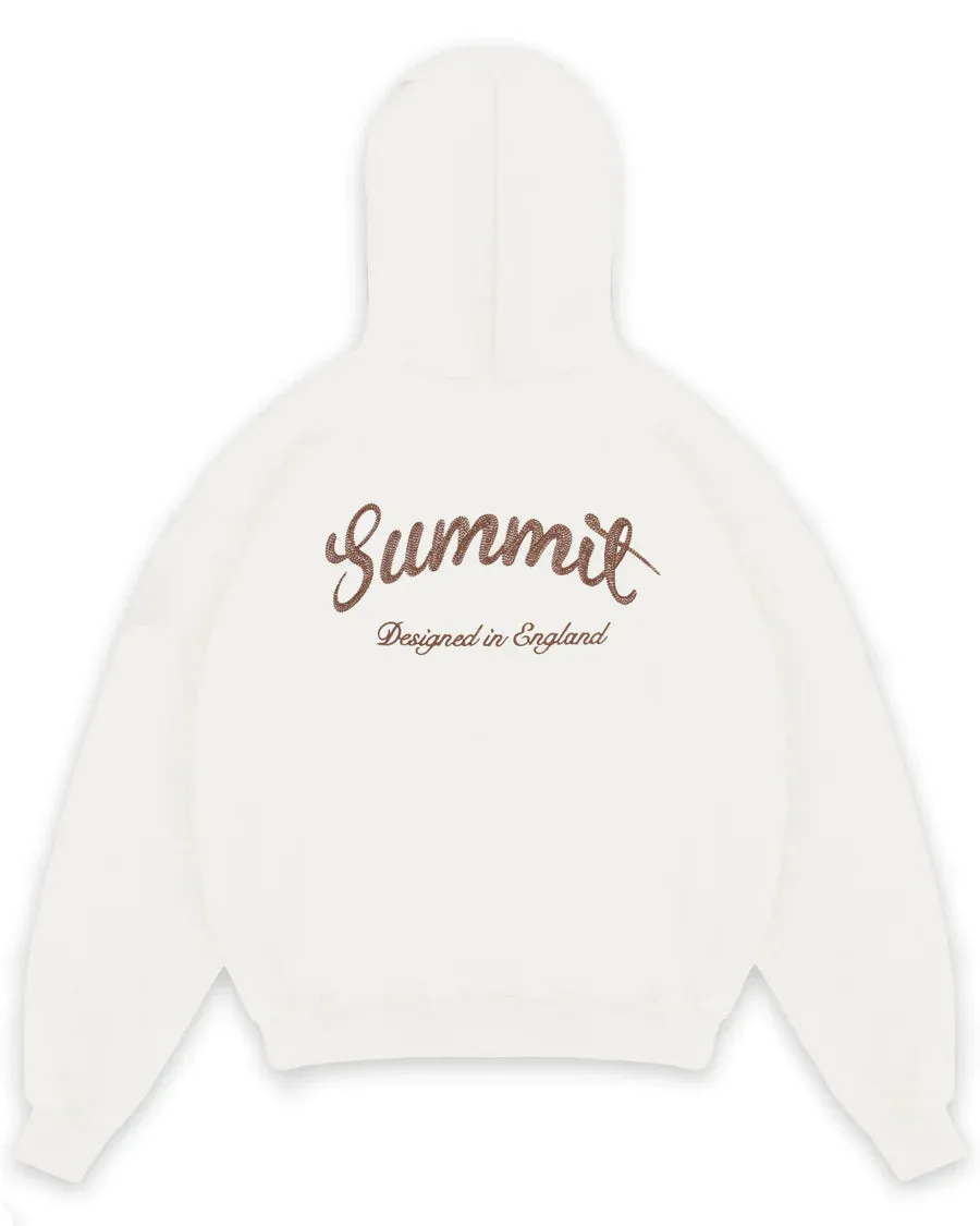 Summit Hoodie Chain Stitch Off White