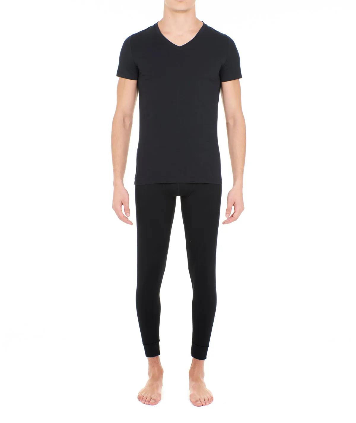 Supreme Cotton Tee-Shirt V Neck | Black 401331-0004