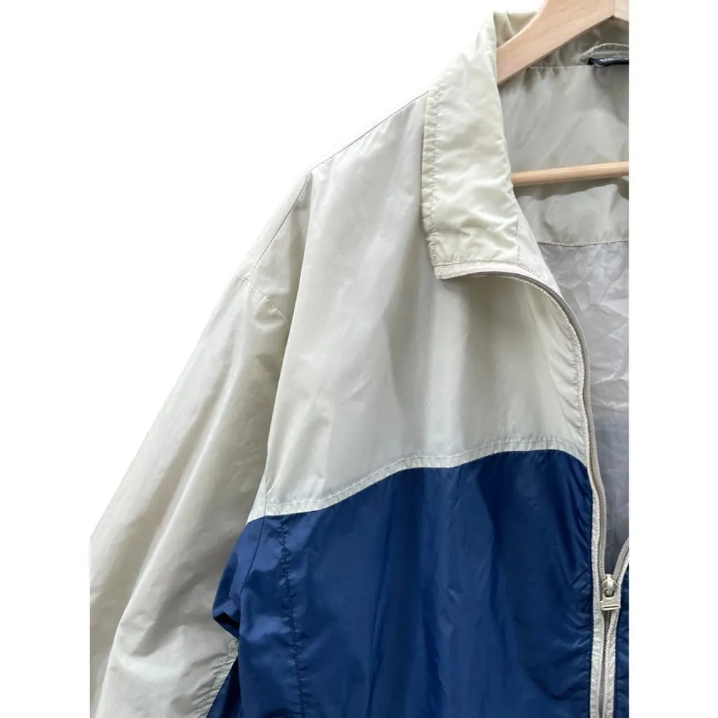 Vintage 2000's Nike Two-Tone Tonal Swoosh Lightweight Full Zip Jacket