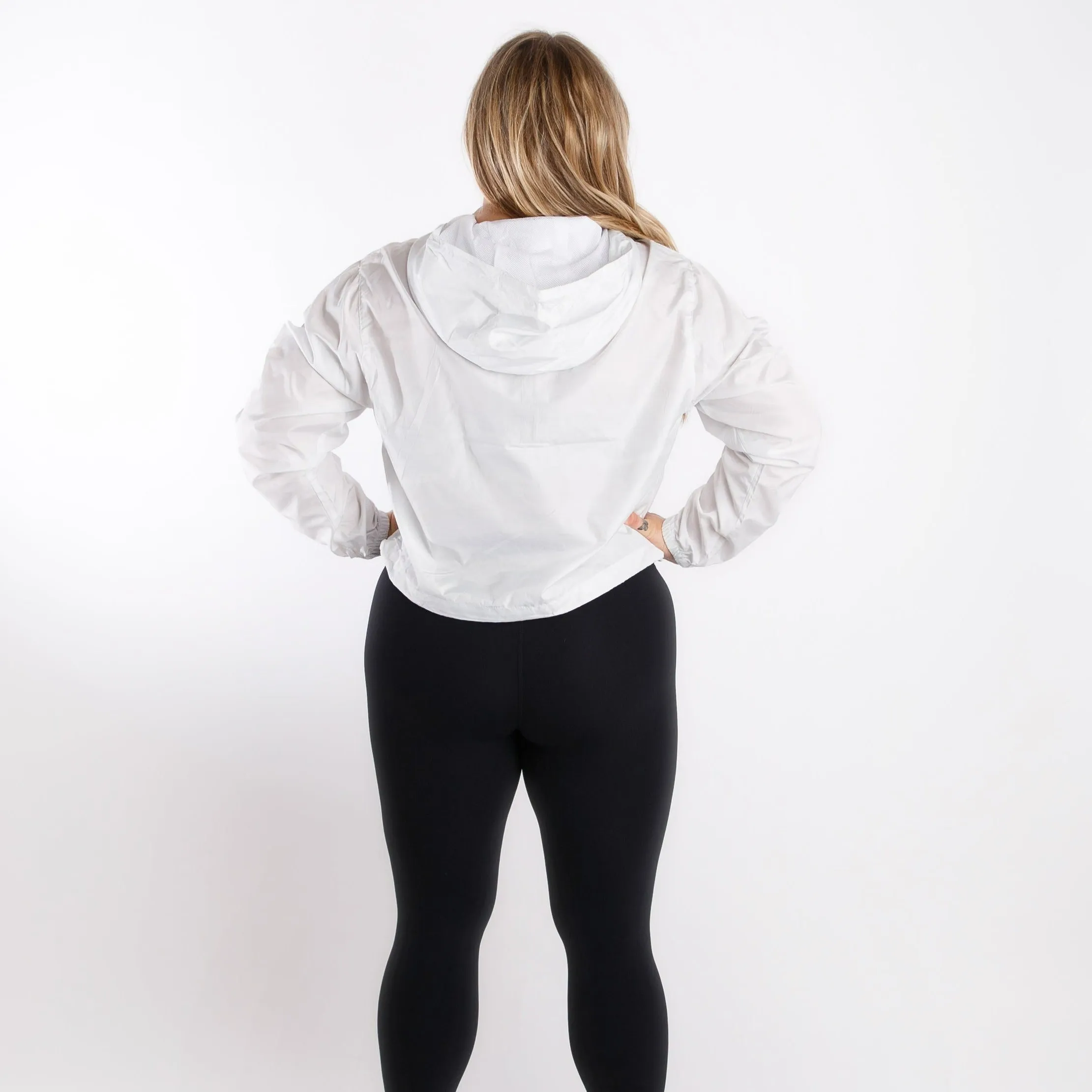 VNCNT Crop Windbreaker - White Camo