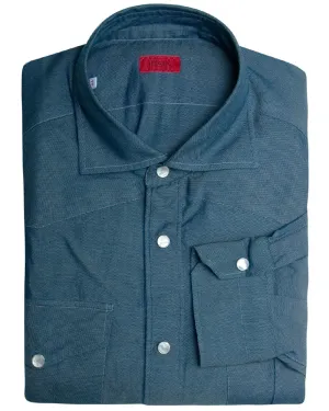 Washed Denim Sport Shirt