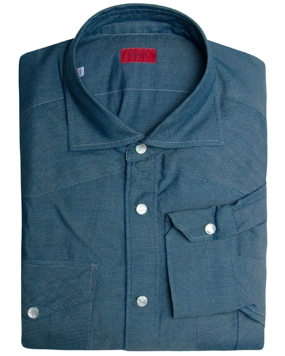 Washed Denim Sport Shirt