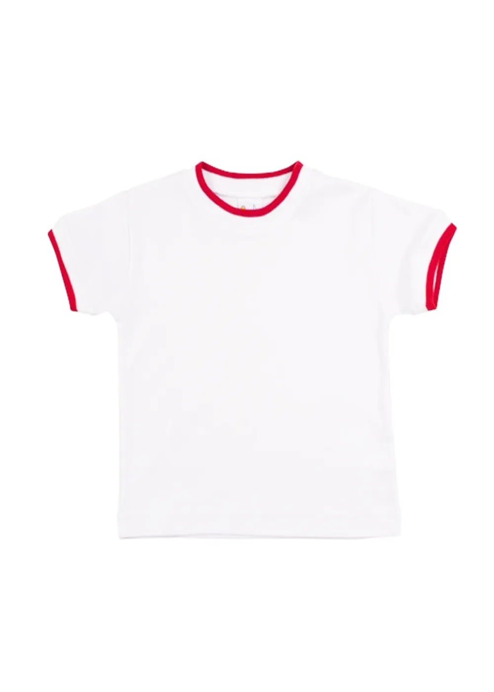 White T-Shirt With Tipping