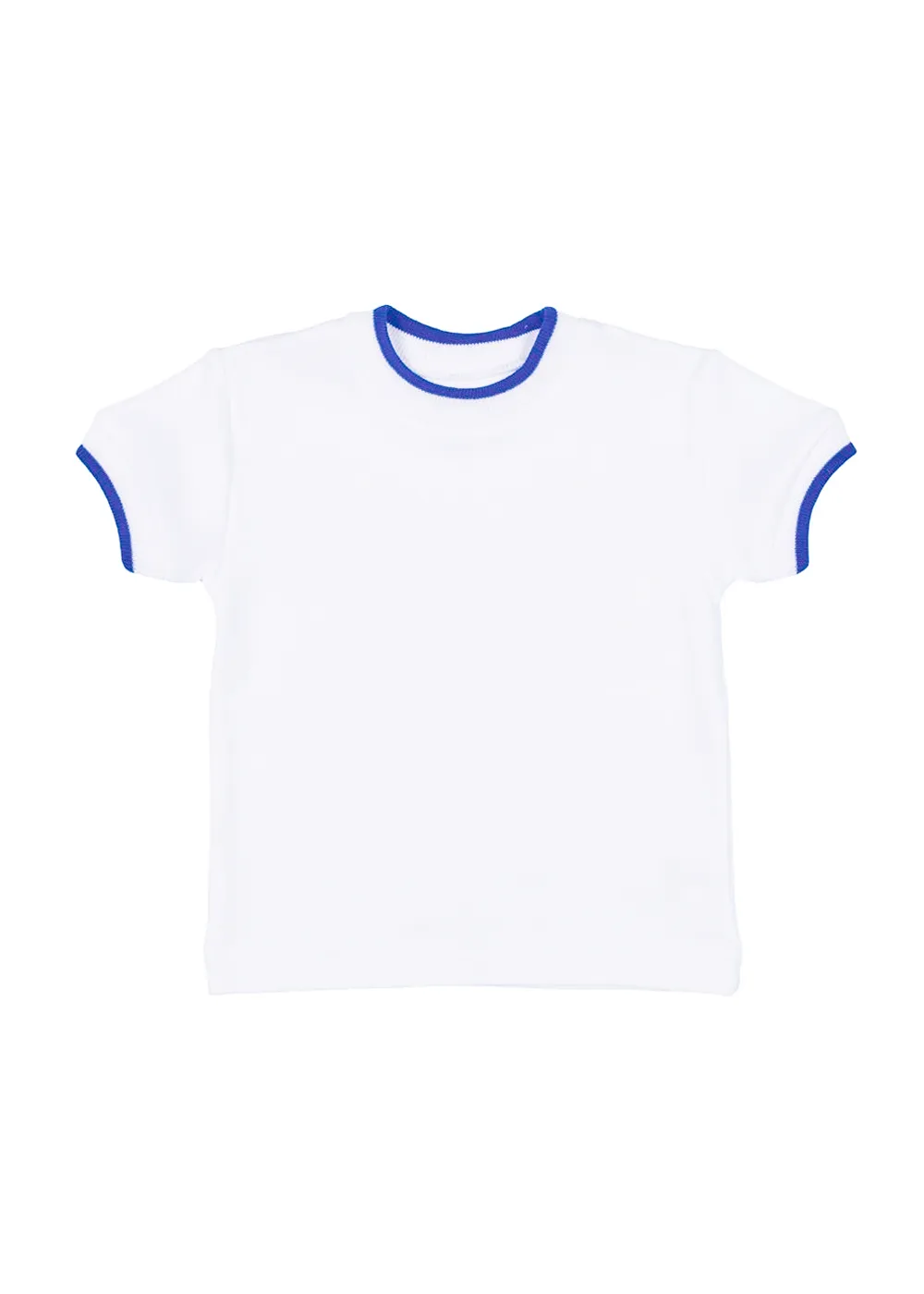 White T-Shirt With Tipping