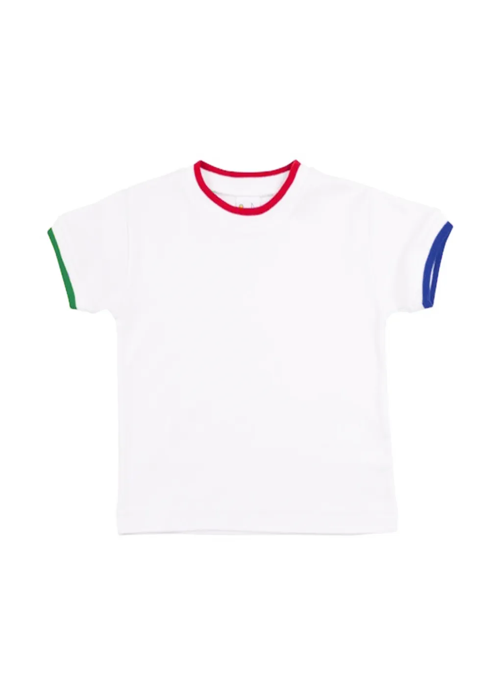 White T-Shirt With Tipping