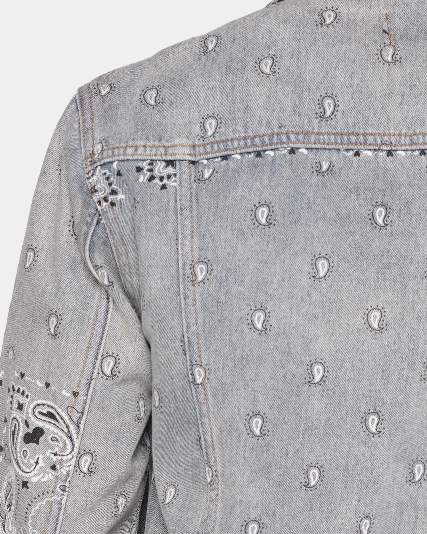 XXIII Turine Paisley Denim Jacket Blue